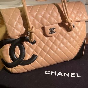 Chanel Cambon Tote Large Quilted leather
